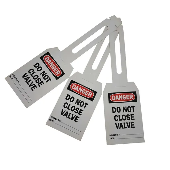 산업용 PVC 소재 위험 경고 안전 잠금 태그