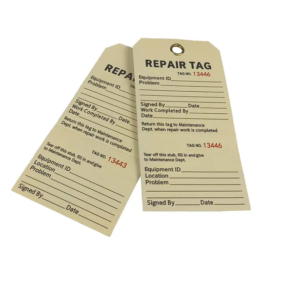 맞춤형 디자인 종이 경고 태그 잠금 표지판 안전 태그