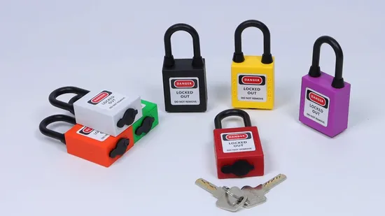 안전 잠금 장치용 내구성 있는 38mm 나일론 방진 잠금 패드락