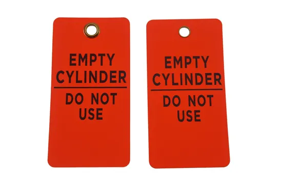실린더 태그 빈 실린더 카드스톡 잠금 태그 사용 금지