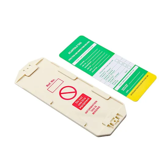 안전 규정 준수를 위한 내구성 있는 ABS 잠금 태그 홀더