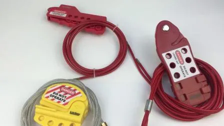 케이블 직경 3.8mm, 길이 2m의 조절식 스틸 케이블 잠금 장치