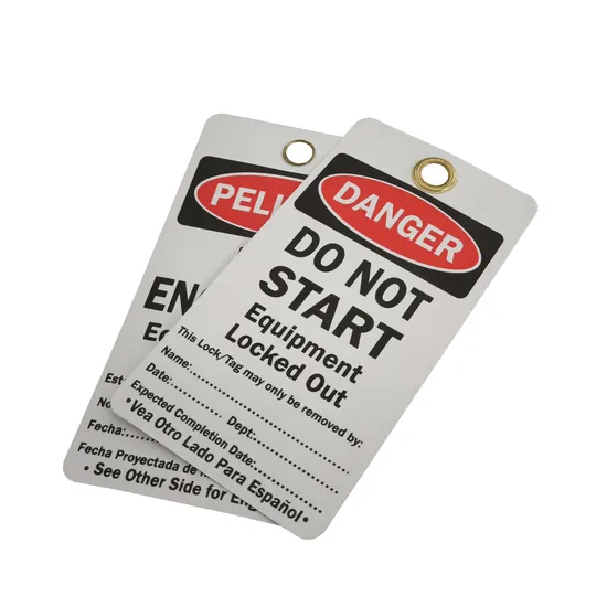 고품질 잠금 태그 PVC 내구성 방수 플라스틱 태그